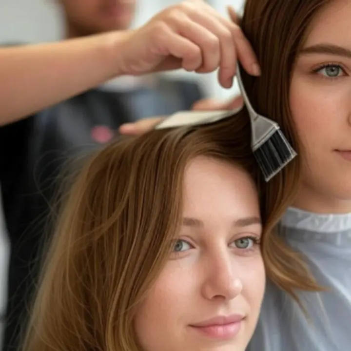 Proces profesjonalnej koloryzacji włosów w salonie PieknoStudiio