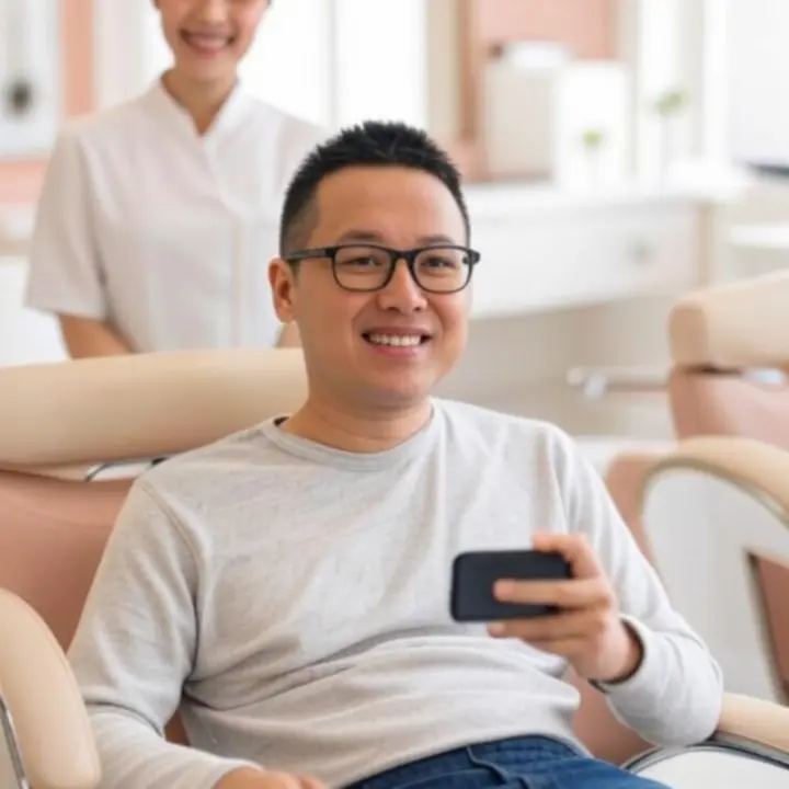 Scena nagrywania wideo‑rekomendacji w salonie PieknoStudiio